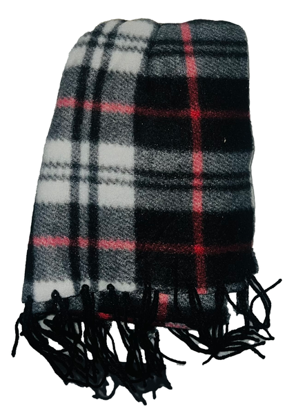 Snuggly Bits- Adult Men Red Wool Scarf - 180cm x 30cm