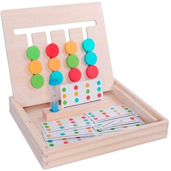 Children's Four-Color Wooden Puzzle Game