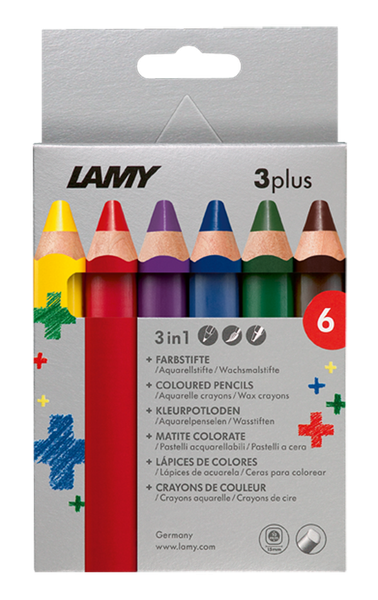 Lamy 3plus Color Pencils 6pc