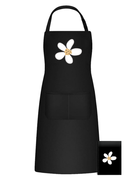 White Flower Fun Kitchen Braai Apron Christmas Birthday Gift 505