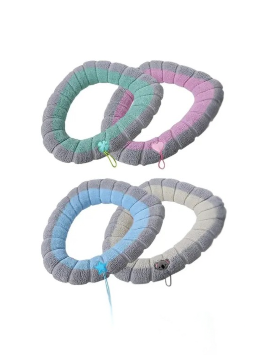 Plush Comfort 4-Piece Toilet Seat Cover Set