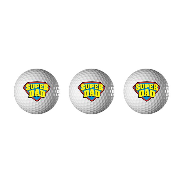 Personalised Golf Balls - Super Dad