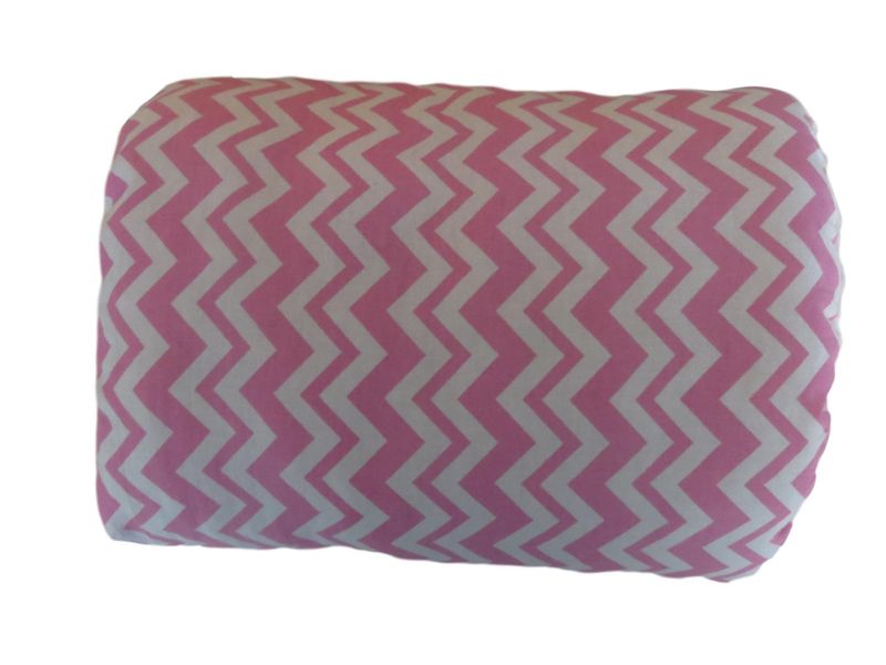 Arm Nursing Pillow - Pink &amp; White Chevron on Pink