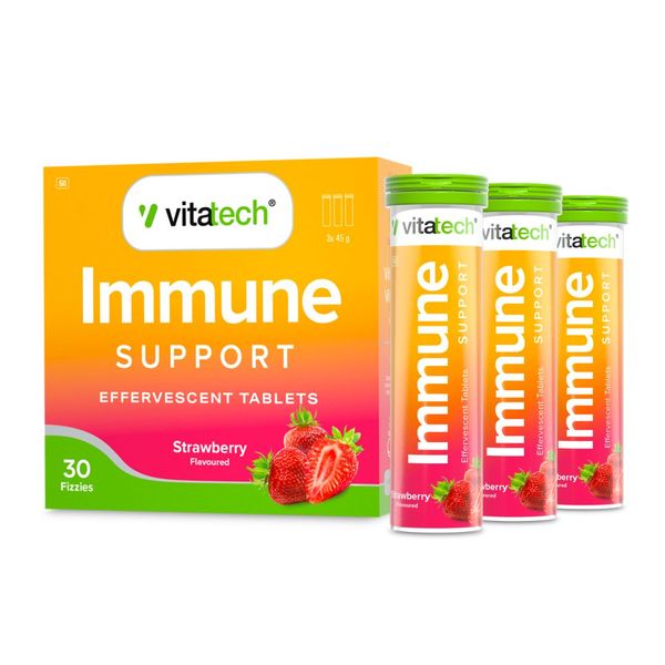 Vitatech Vita+ Immune Effervescent Strawberry 3 Pack