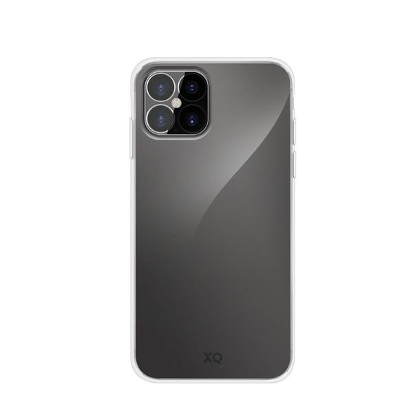 XQISIT iPhone 12/12 Pro Anti-bacterial Flex Case Rubber Case - Clear