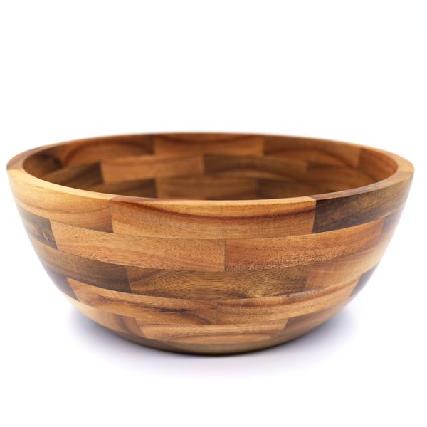 HarvestCraft - Extra-Large(30.5 X 11.5 cm) Acacia Wood Salad &amp; Mixing Bowl