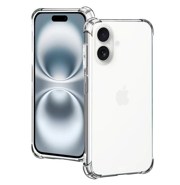 TRON Shockproof Transparent Gel Case Compatible with Apple iPhone 16 5G