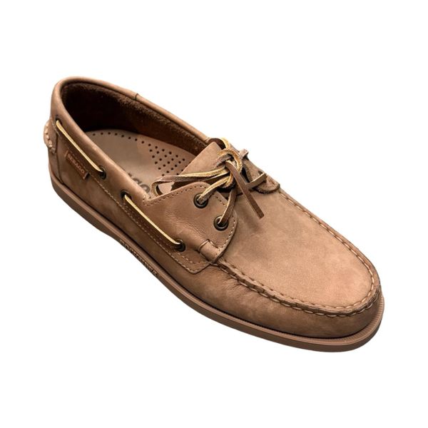 Men's Classic Leather Boat Shoes - Lace-Up Casual Deck Loafers