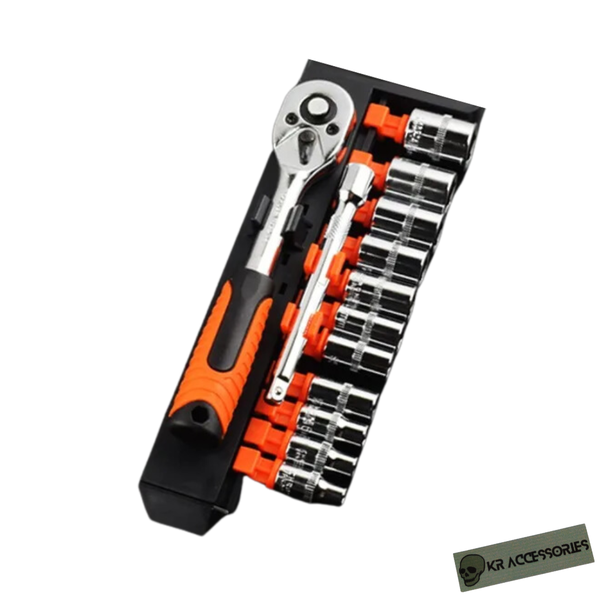 13-Piece Ratchet &amp; Socket Tool Set (1/4")