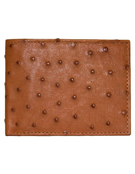 Luvsa OSTW11 Exotic Full Quill Genuine Leather Ostrich Crown Wallet