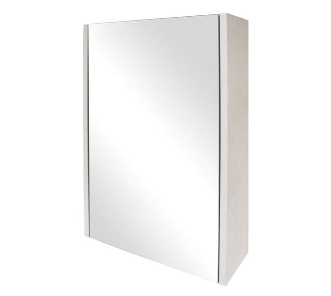 Nalini 1 Door Mirror Cabinet White