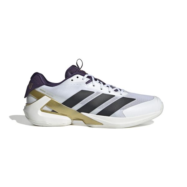 adidas Men's adizero Ubersonic 5 Tennis Shoes - White/Black/Aurora Plum
