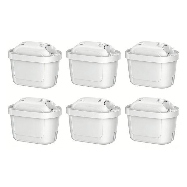 6 Pack Water Filter Jug Filter Compatible Water Filter Cartridges All-in-1