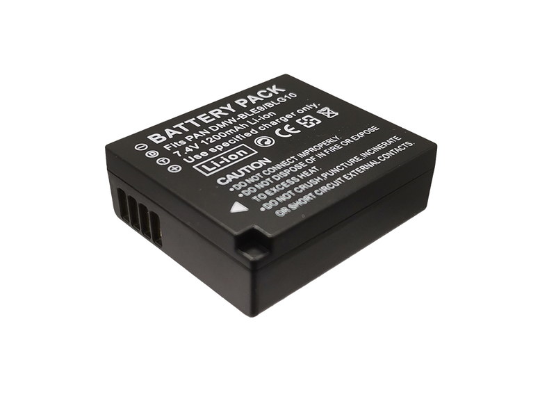 1200mAh Lithium-ion battery for Panasonic DMW-BLE9 and DMW-BLG10