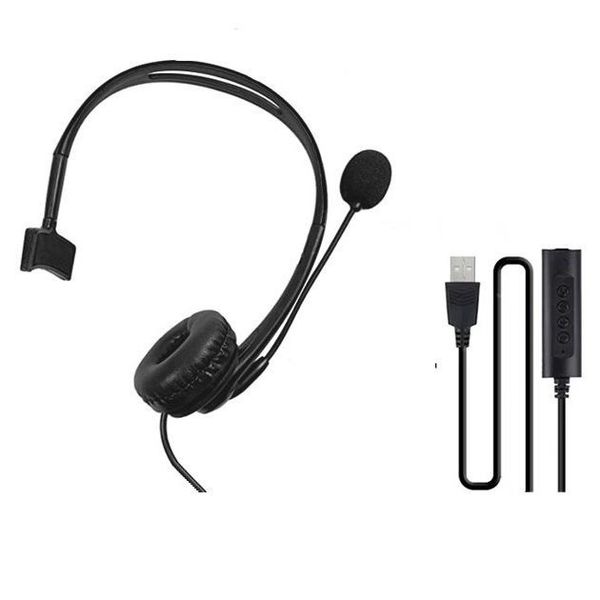 Learning Wired Usb Headphone With Microphone For Call Center - SY-490MV GP