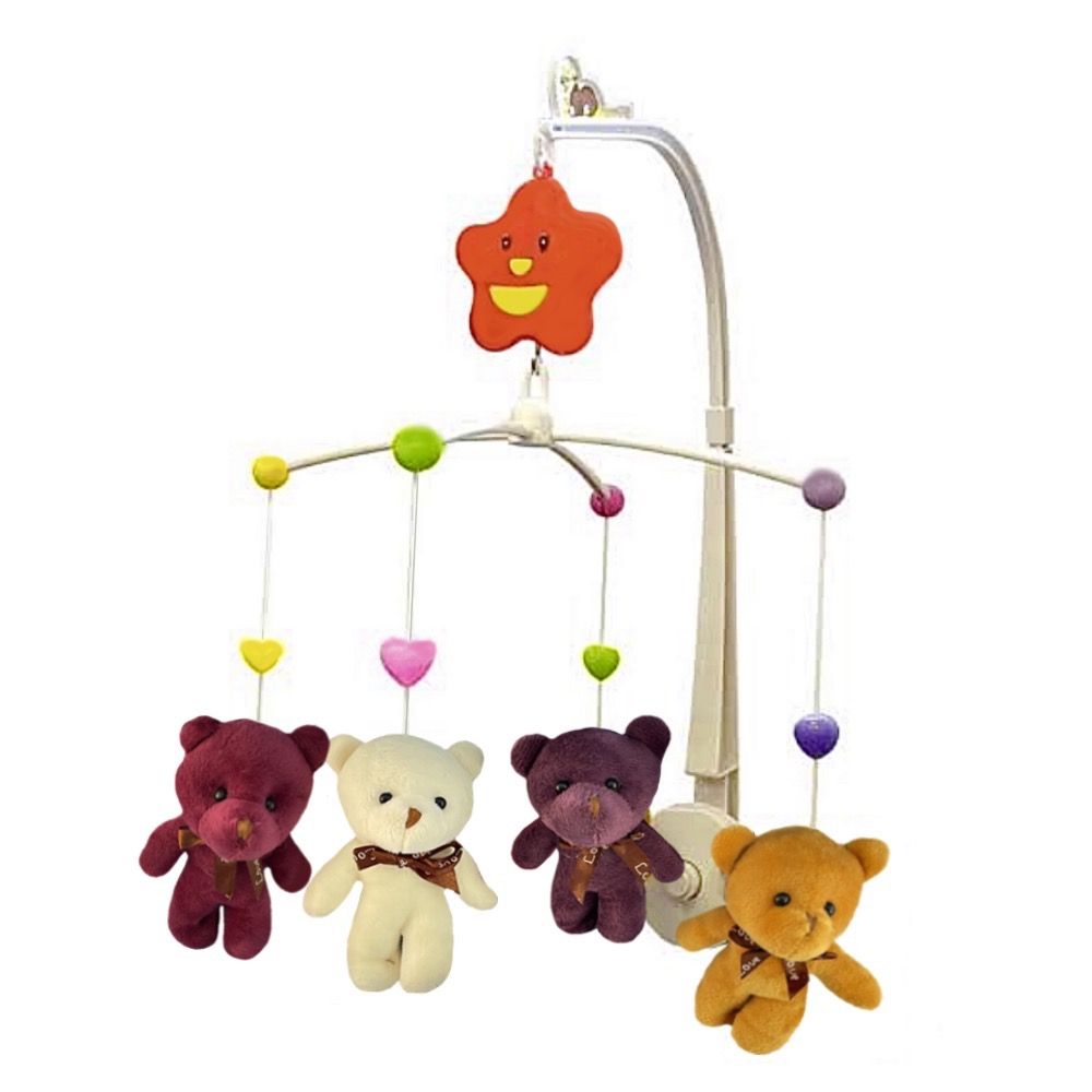 Baby Cot Hanging Toy Wind Up Musical Bell Educational Crib Toy