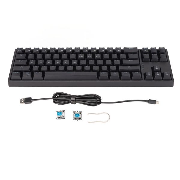 Mechanical Keyboard Gaming 71 Key RGB Black