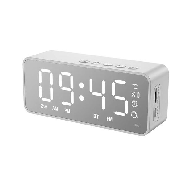 Alarm Clock Bluetooth Speaker with FM Radio &amp; temperature display Portable