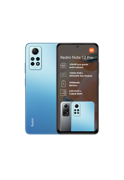 xiaomi redmi note 12 pro 4g bleu 8 256 go