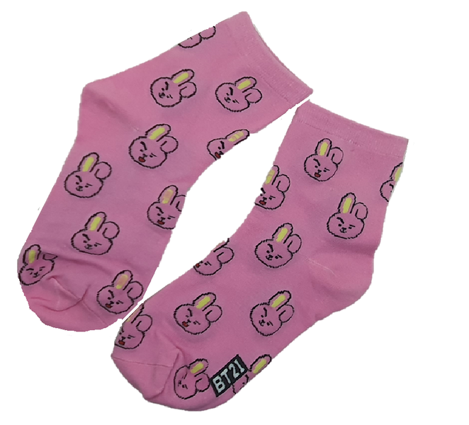 Women's Socks - Pink Bunny