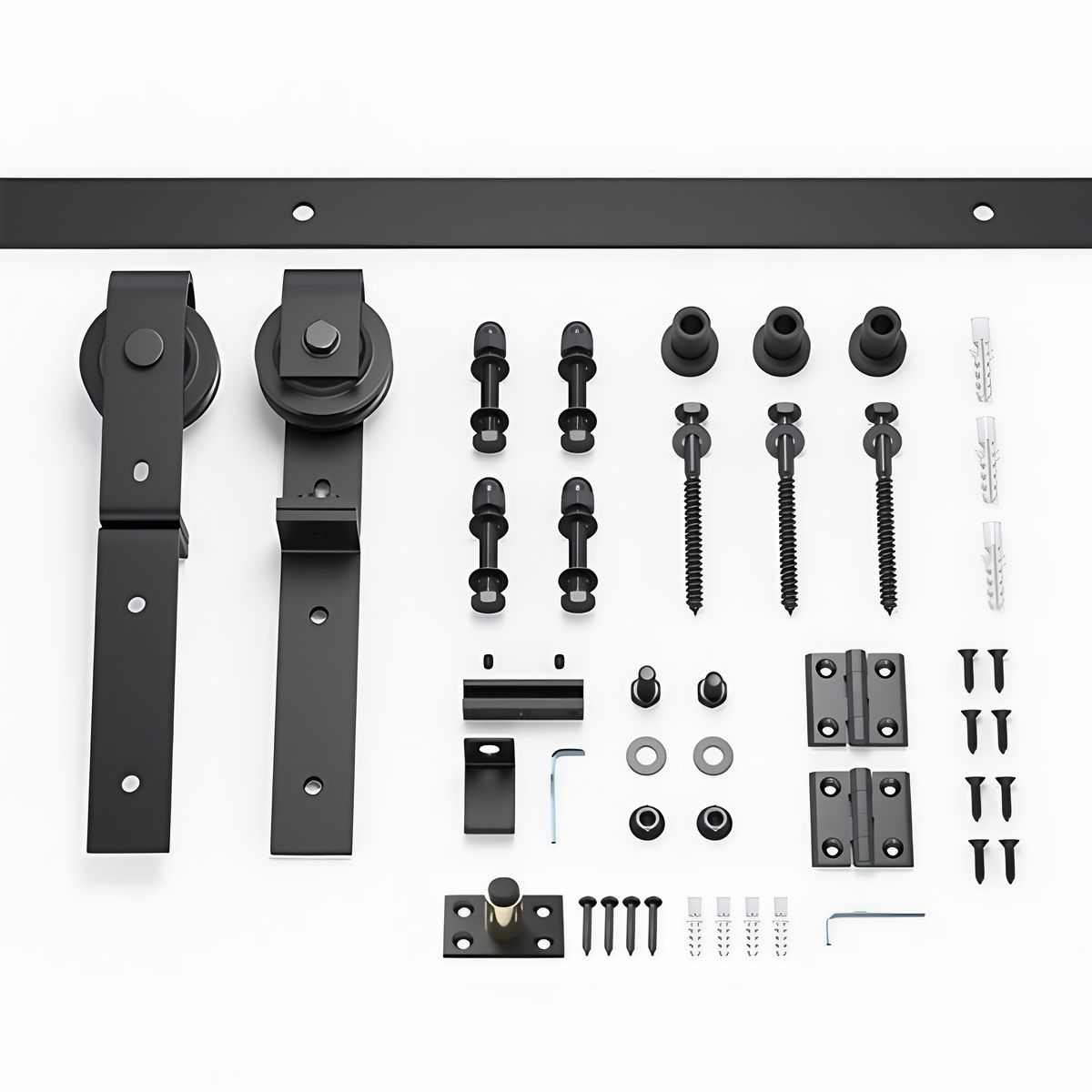 Double door slide rail track hardware accessories folding mobile door-150CM