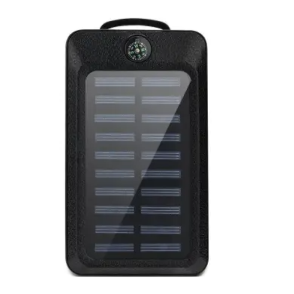 Solar USB Power Bank with compass &amp; LED light