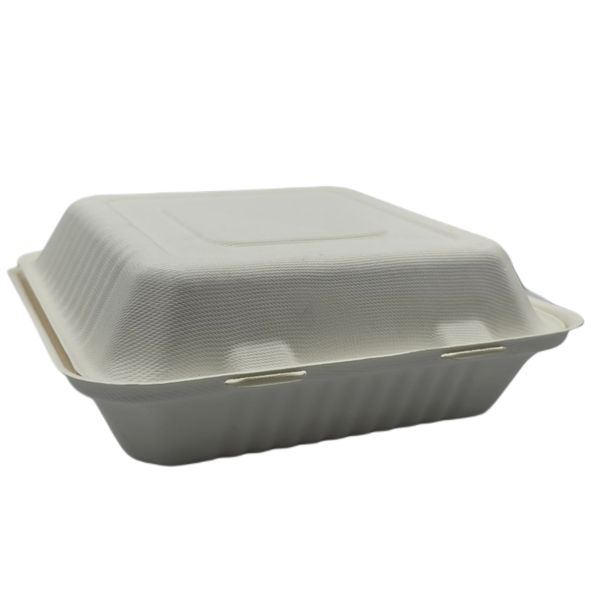 Healthy Life Sugarcane 3 Division Container -Biodegradable 1300ml- 50 Pack