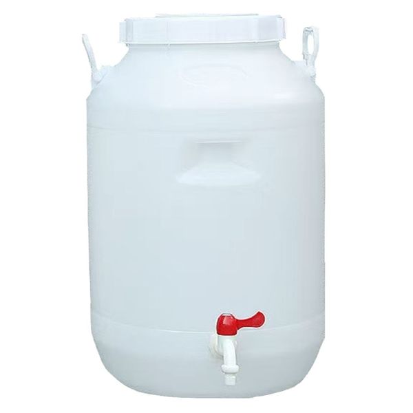 Kitchen Large Plastic Storage Bucket Container With Tap (25L) - 42cm