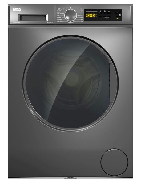 KIC 8kg Washing Machine with Steam+, Dark Grey - KFL 812 GR