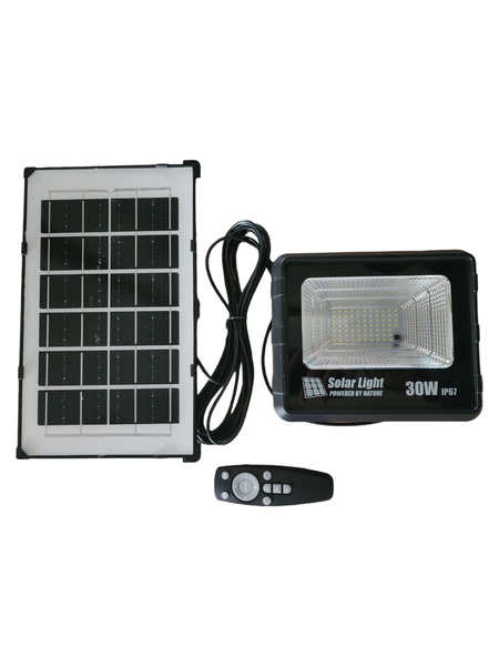 30 Watt outdoor solar flood light with remote , GD-30H