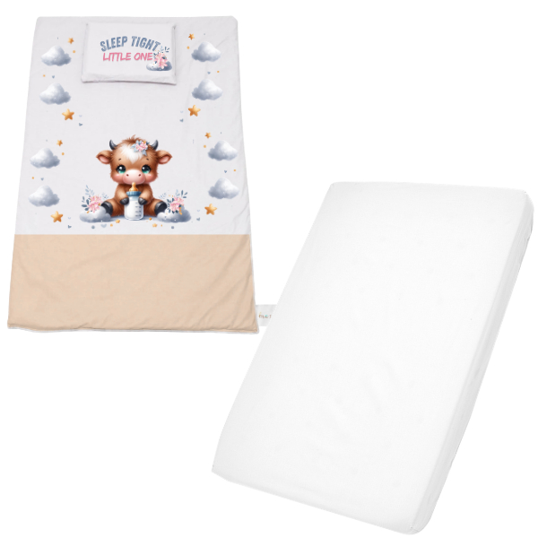 Cot Duvet Cover &amp; Waterproof Fitted Sheet-1170x560mm-Sailor Ocean