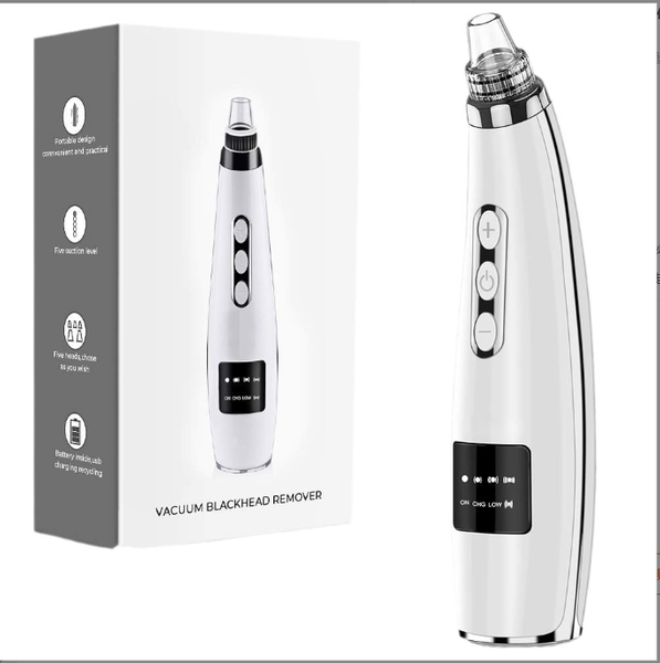 Vacuum Device For Removing Blackheads And Grease, White