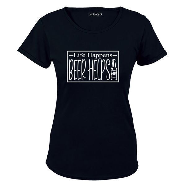 Beer Helps - Ladies - T-Shirt