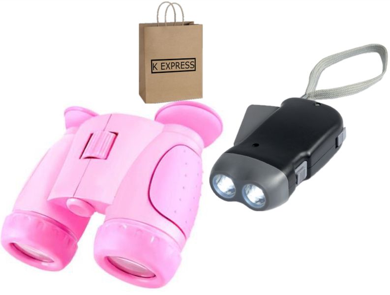 Children's Binoculars and Manual Charging Light &amp; K Express Bag