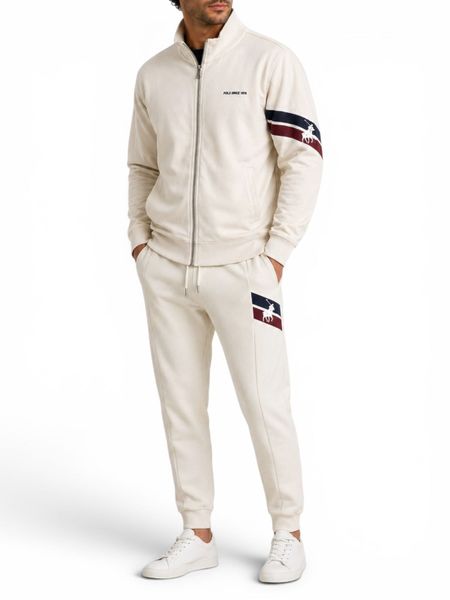 Polo Men's Sport Zip Through Long Sleeve Sweat Top and Track Pants Set