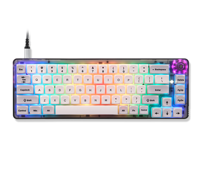NEPZ CK69 Mechanical Gaming Keyboard 67 Keys RGB USB Wired