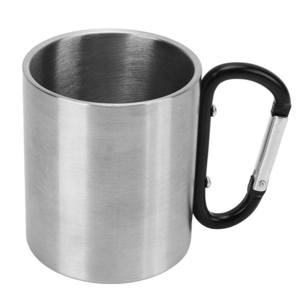 Stainless Steel Double Layer Camping Mug Good Heat Insulation