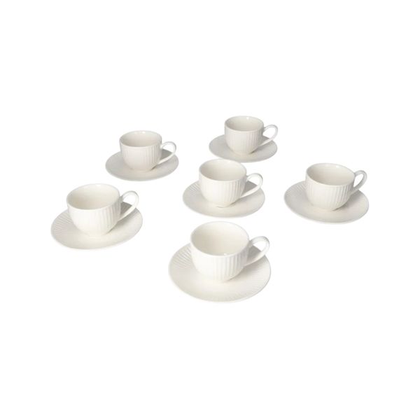Cappuccino Cup and Saucer 12 Piece