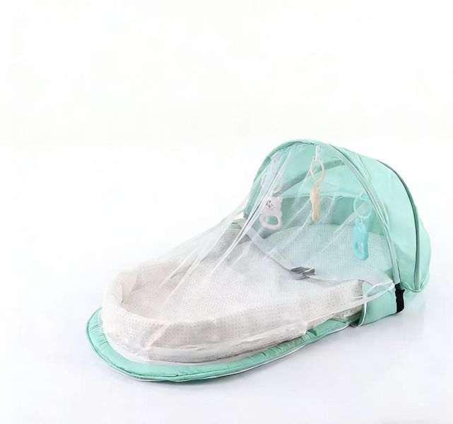 Portable Travel Baby Crib Sleeping Nest - green