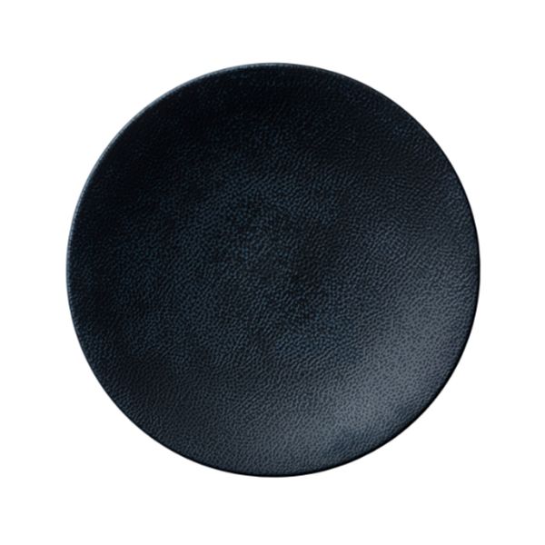 Sublime Leather 27cm Black Coupe Plate - 6 Pack
