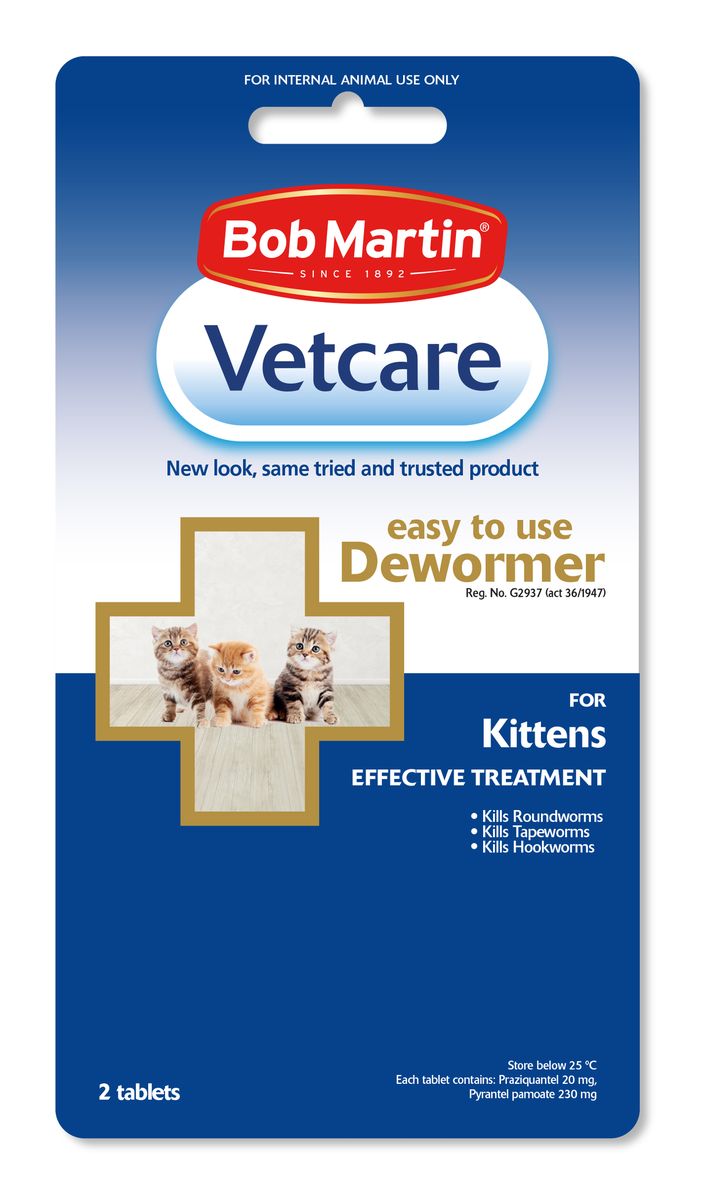 BOB MARTIN Vetcare Dewormer for Kittens 2 Tablets Shop Today. Get it