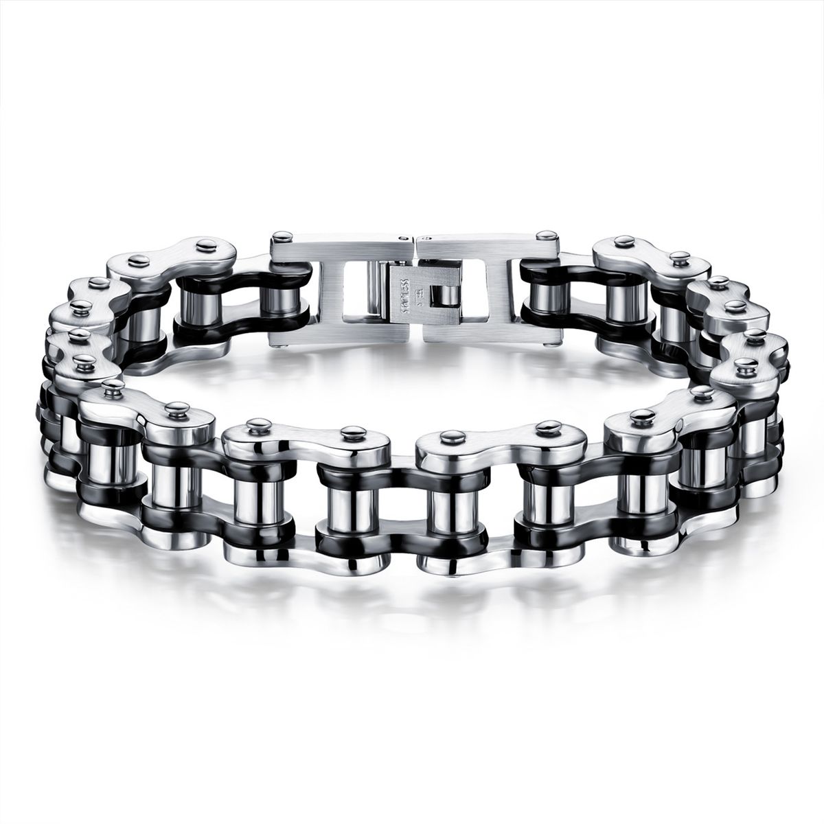 Bike Chain Link Bracelet Stainless Steel Chain Bracelet Christmas