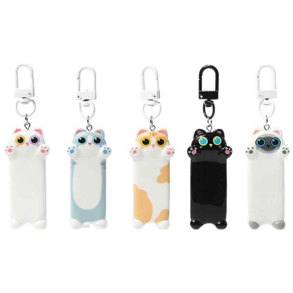 5 Piece Cat Pendant Keychain, Backpack Purse Handbag Charm for Women