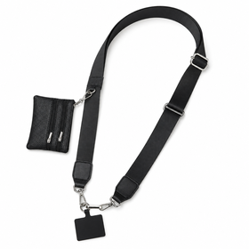 Phone Strap with Zipper Pouch Portable Stylish Crossbody
