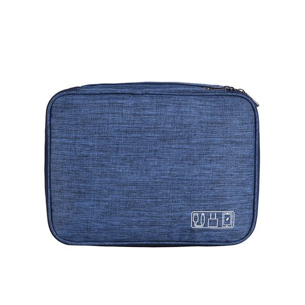 Waterproof Double Layer Electronics Cable Tablet Travel Organizer Bag