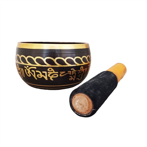 Brass Singing Bowl ( 4") with Wooden Mallet