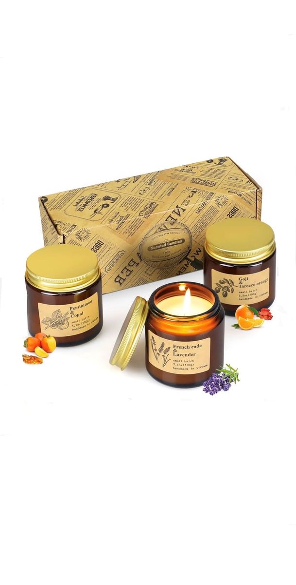 New Set Of 3 Floral And Fruity Scented Candles Shop Today. Get it