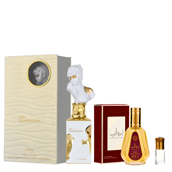 Her Confession EDP 100ml + Ameerat al Arab 50ml With Perfume Oil