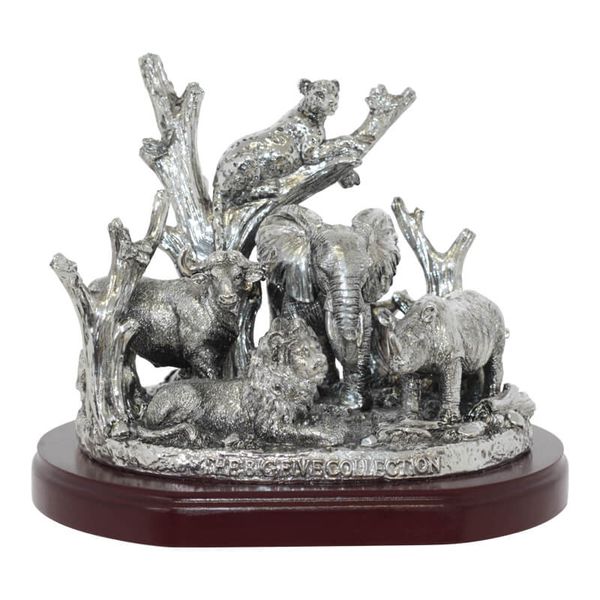 Big Five on Plinth 18x16cm
