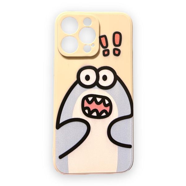 AMA Cartoon Blue Dinosaur Pattern Silicon Case For iPhone 14 Pro Max
